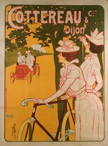 Póster publicitario de bicicletas Cottereau y Dijon